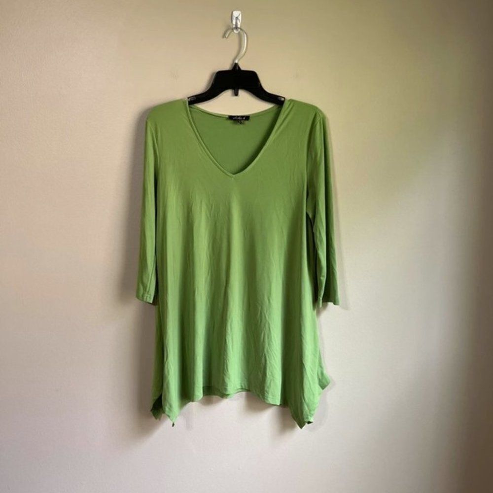 Alisha D small green tunic